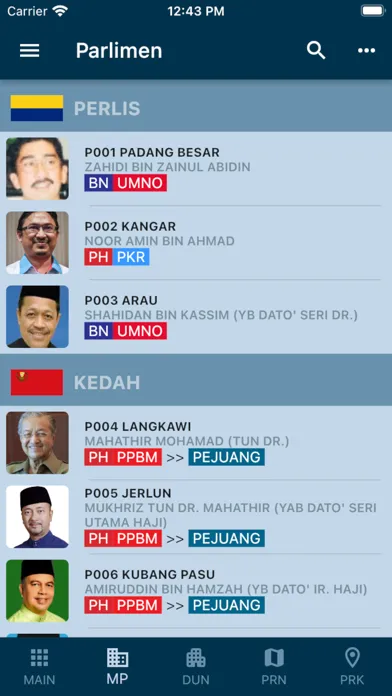 Скриншоты PRU Malaysia